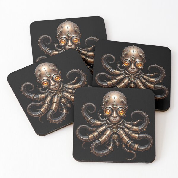 Item preview, Steampunk Octopus - Mechanical Kraken with Gears & Human Detail designed and sold by Hans-Design.