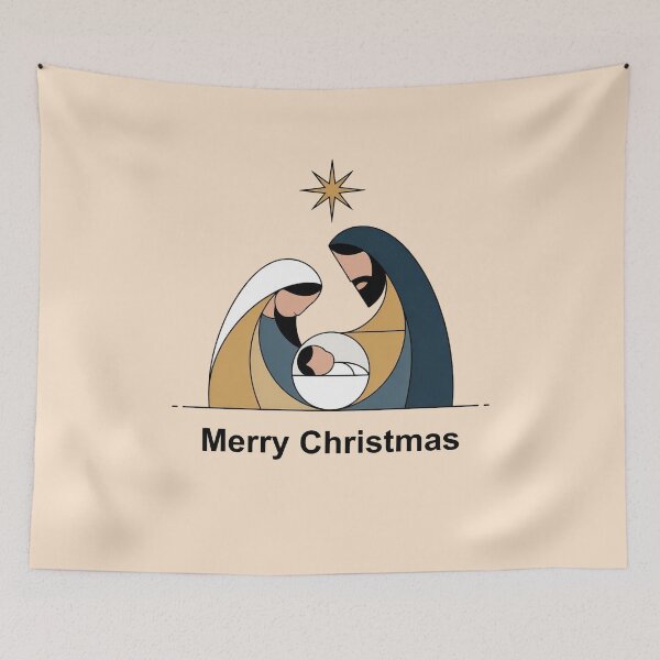 Item preview, Minimalist Geometric Nativity Scene Modern Christmas designed and sold by WikaKowalczyk.