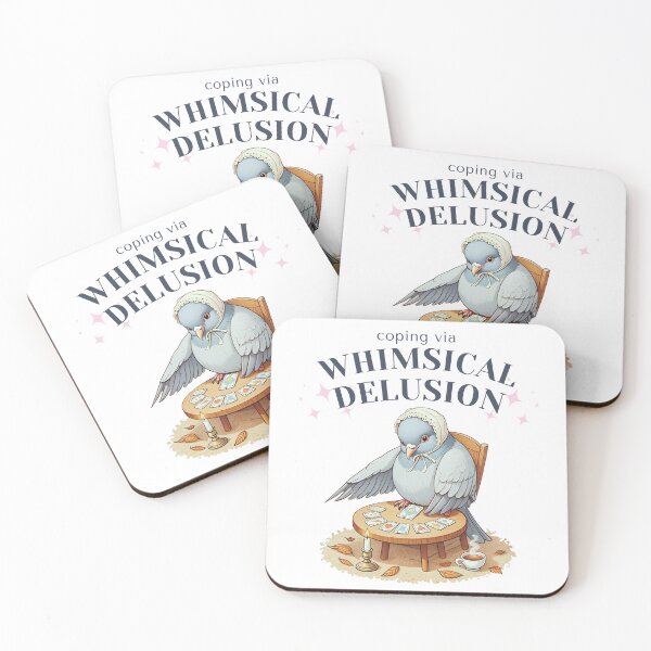 Item preview, Funny Pigeon Meme, Whimsical Tarot Design, Weirdcore Meme, Mental Health Humor Aesthetic Gift designed and sold by ThirdShelfStudio.