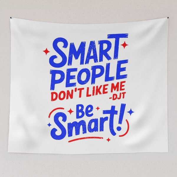 Item preview, Smart People Don't Like Me Trump 2025 Quote Vintage designed and sold by ProtestDonald.
