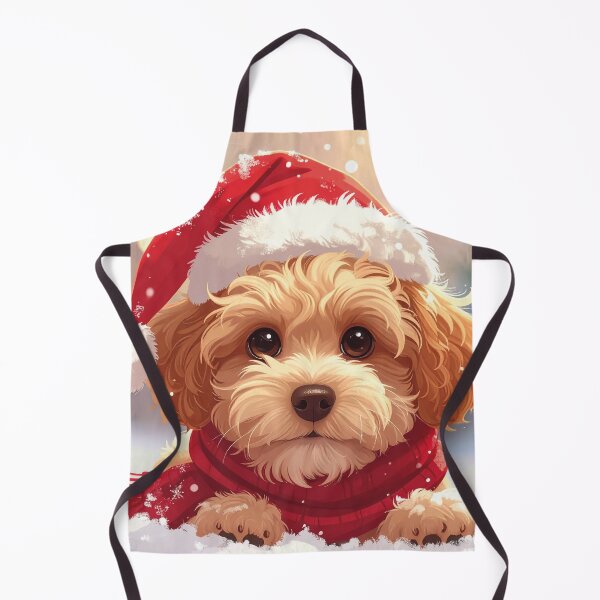 Item preview, Cute Havapoo wearing a Santa hat designed and sold by Little Poo Love.