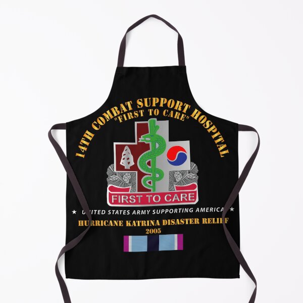 Item preview, Army - 14th Combat Support Hospital - Katrina Disaster Relief w HSM SVC designed and sold by Military Insignia Products.