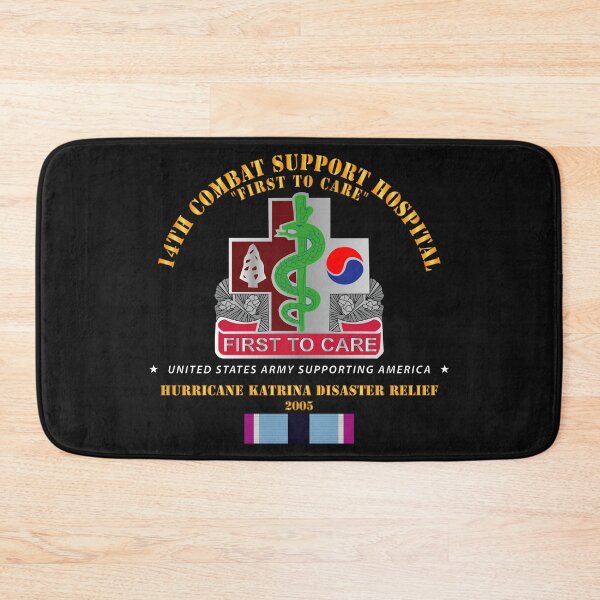 Item preview, Army - 14th Combat Support Hospital - Katrina Disaster Relief  w HSM SVC designed and sold by Military Insignia Products.