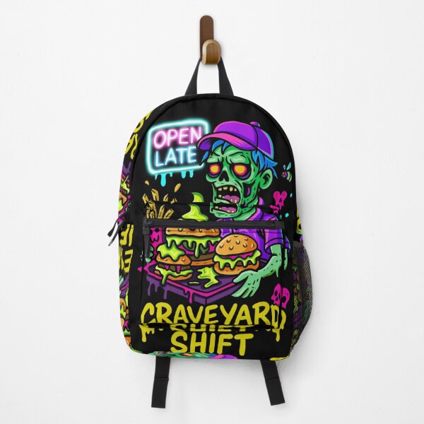 Item preview, Craveyard Shift Zombie Fast Food – Horror Streetwear Graphic by Beautifully Blaze designed and sold by October Forever.