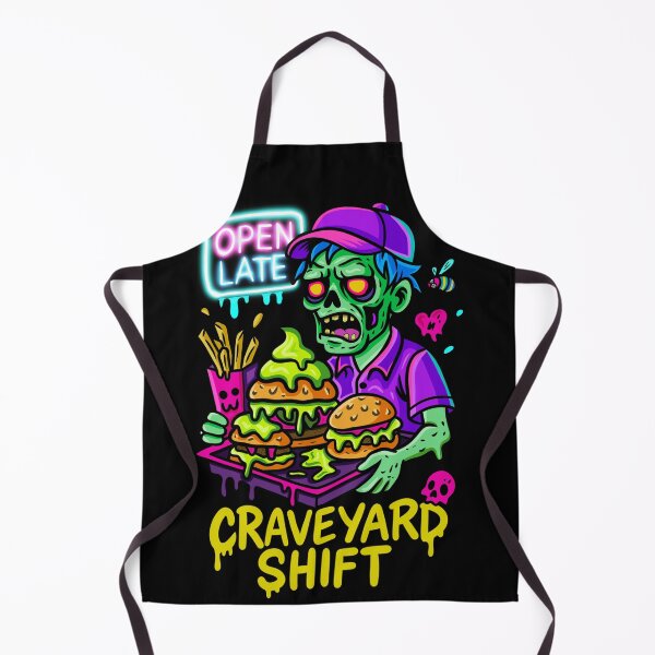 Item preview, Craveyard Shift Zombie Fast Food – Horror Streetwear Graphic by Beautifully Blaze designed and sold by BeautifullyBlaze.