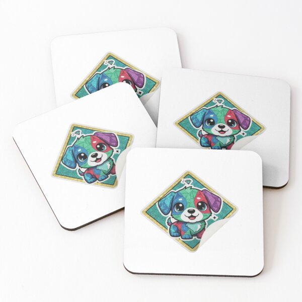 Item preview, “Colorful Diamond Puppy Sticker | Cute Glitter Dog Sticker | Kawaii Sparkle Pet Decal for Laptop, Bottle & Scrapbook” designed and sold by DI RTNA Shop .