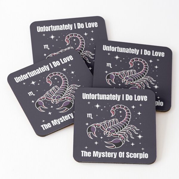 Item preview, Unfortunately I Do Love The Mystery Of Scorpio | Funny Zodiac Quote designed and sold by The Real Life Symphony.