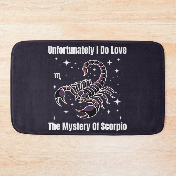 Item preview, Unfortunately I Do Love The Mystery Of Scorpio | Funny Zodiac Quote designed and sold by The Real Life Symphony.