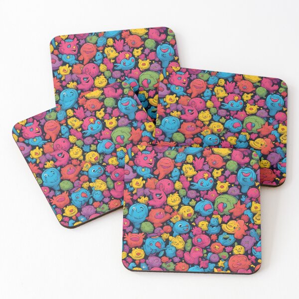 Item preview, Colorful Mini Monsters Pattern – Seamless Design designed and sold by Demiurgos-Art.