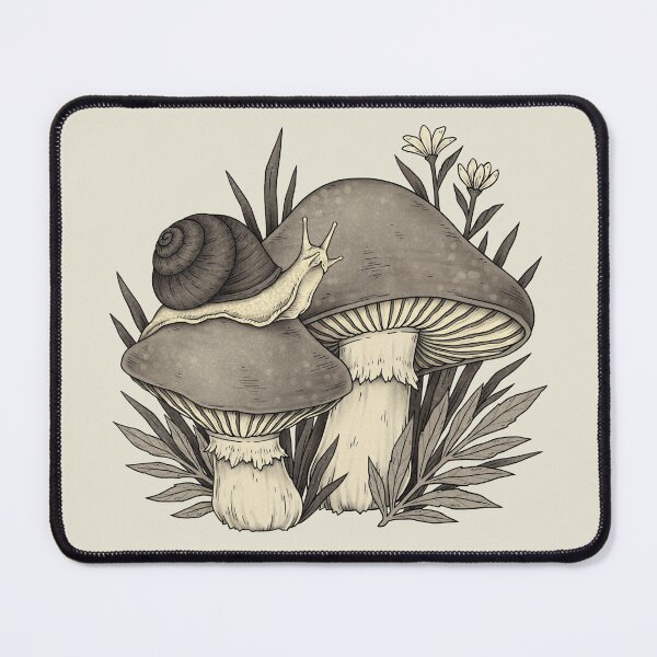 Item preview, Snail Mushroom Goblincore Dark Academia Cottagecore Therian Forestcore designed and sold by Veymoth.