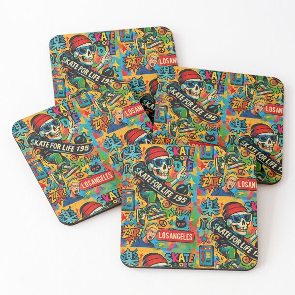 Item preview, Colourful Skate Print - skate or die  designed and sold by jordanhillx.