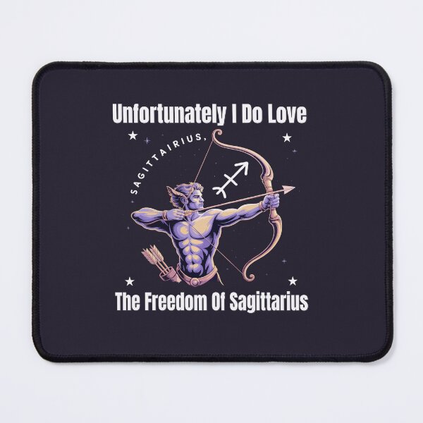 Item preview, Unfortunately I Do Love The Freedom Of Sagittarius | Funny Zodiac Quote designed and sold by The Real Life Symphony.