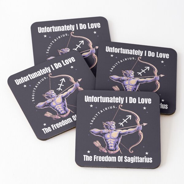 Item preview, Unfortunately I Do Love The Freedom Of Sagittarius | Funny Zodiac Quote designed and sold by The Real Life Symphony.