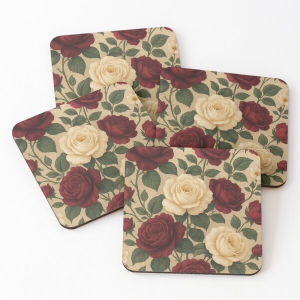 Item preview, Ivory Roses, Crimson Dreams designed and sold by annenambiro.