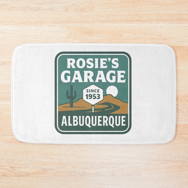 Item preview, Rosie's Garage - Albuquerque, NM - Vintage Desert Art designed and sold by RedDelaney.