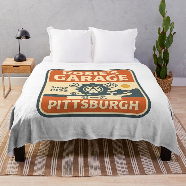 Item preview, Rosie's Garage - Pittsburgh - Since 1953 - Vintage V8 Emblem designed and sold by RedDelaney.