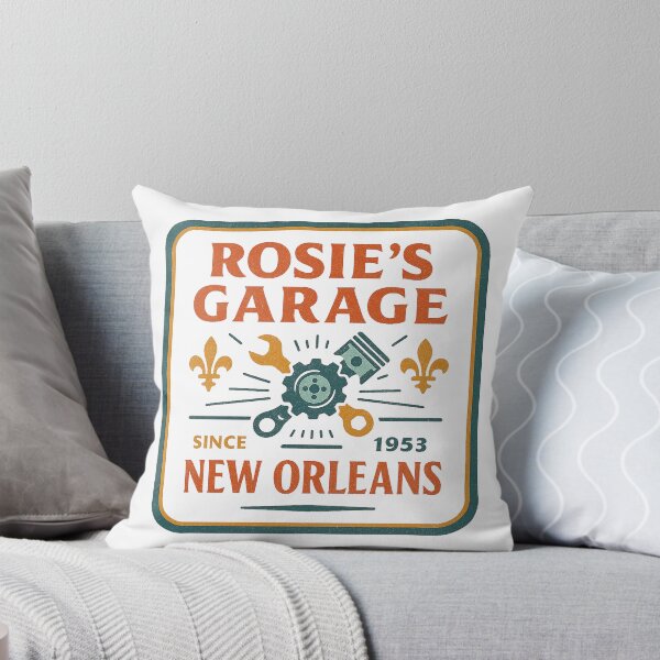 Item preview, Rosie's Garage - New Orleans - Since 1953 - Vintage Car Art designed and sold by RedDelaney.