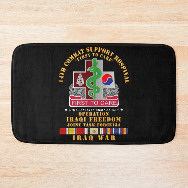 Item preview, Army - 14th Combat Support Hospital w Iraq SVC Ribbons - OIF designed and sold by Military Insignia Products.