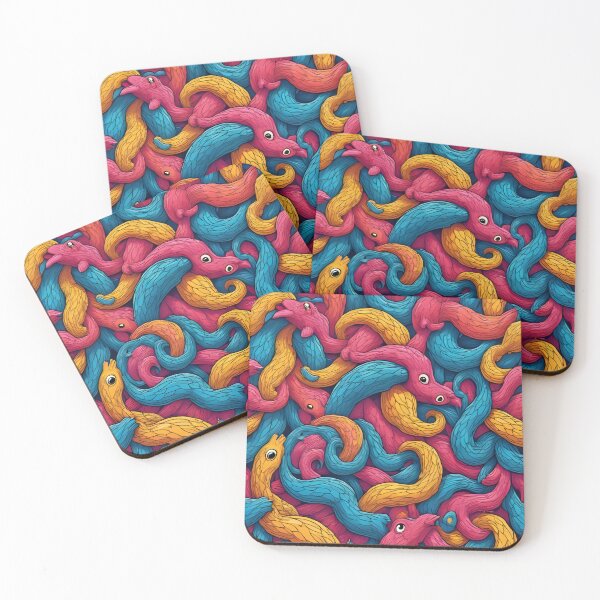 Item preview, Colorful Feathered Snake Pattern – Seamless Design designed and sold by Demiurgos-Art.