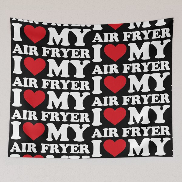 Item preview, I ❤️ My Air Fryer – Funny Kitchen Love white Design designed and sold by EmeraldeaArt.