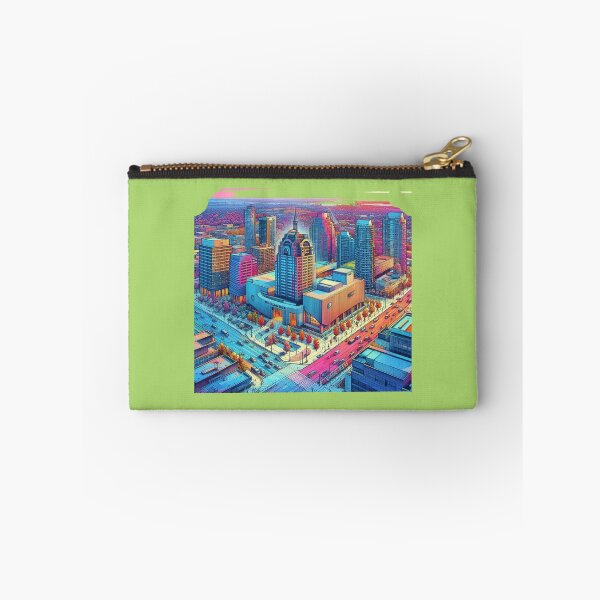 Item preview, Mississauga City Hall 3D Sketch – Vibrant View from Mavis Rd & Central Pkwy,  designed and sold by PaintMeWorld.
