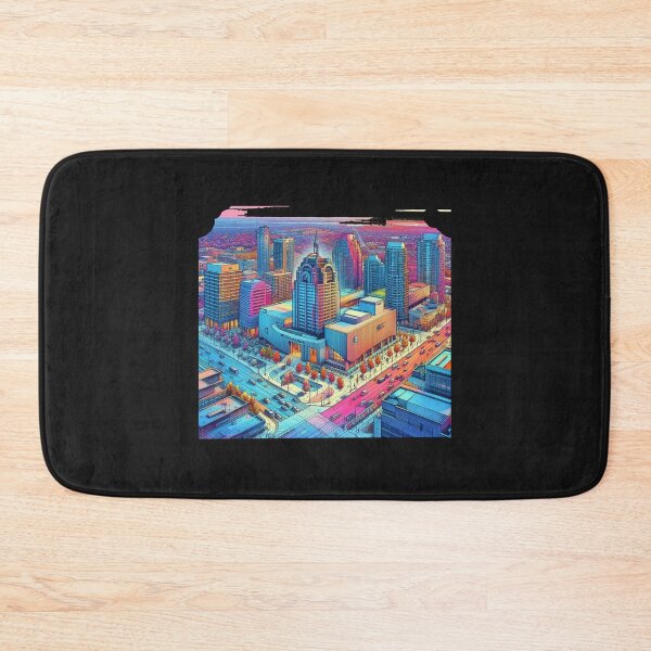 Item preview, Mississauga City Hall 3D Sketch – Vibrant View from Mavis Rd & Central Pkwy,  designed and sold by PaintMeWorld.
