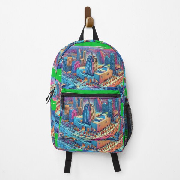 Item preview, Mississauga City Hall 3D Sketch – Vibrant View from Mavis Rd & Central Pkwy, designed and sold by PaintMeWorld.