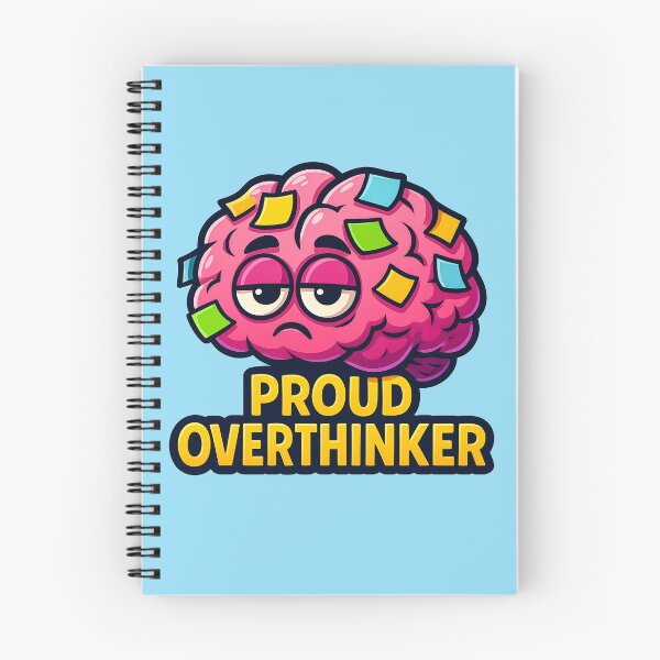 Item preview, Proud Overthinker Funny Brain Sticker designed and sold by Stick Happens.
