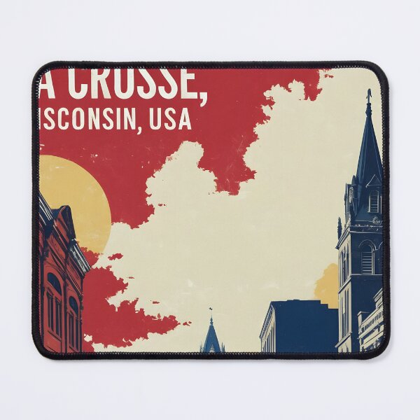 Item preview, La Crosse Wisconsin 1950s USA Vintage Travel Tourism designed and sold by TravelersGems.