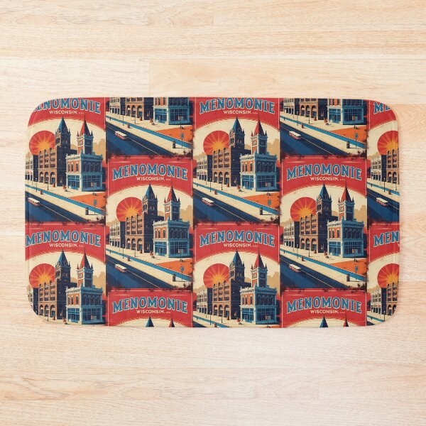 Item preview, Menomonie Wisconsin 1950s USA Vintage Travel Tourism designed and sold by TravelersGems.