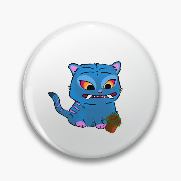Item preview, Blue cat and the plant designed and sold by Aileexes.