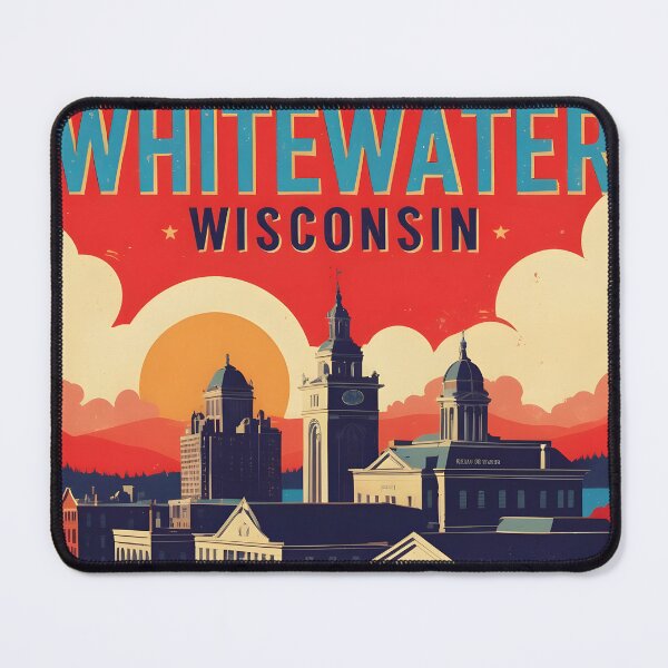 Item preview, Whitewater Wisconsin 1950s USA Vintage Travel Tourism designed and sold by TravelersGems.