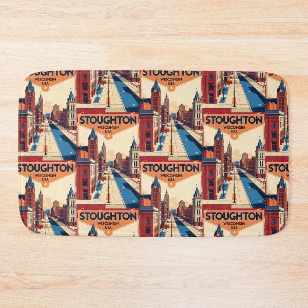 Item preview, Stoughton Wisconsin 1950s USA Vintage Travel Tourism designed and sold by TravelersGems.