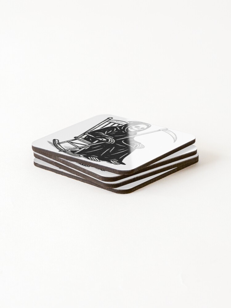 Thumbnail 4 of 5, Coasters (Set of 4), Death Rocks designed and sold by Arborbubbles.