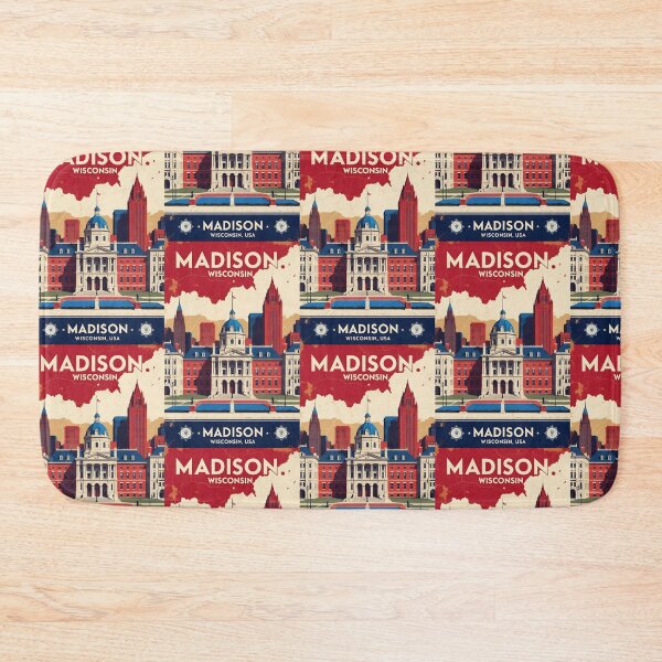 Item preview, Madison Wisconsin 1950s USA Vintage Travel Tourism designed and sold by TravelersGems.