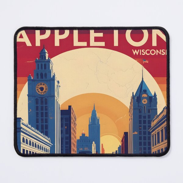 Item preview, Appleton Wisconsin 1950s USA Vintage Travel Tourism designed and sold by TravelersGems.
