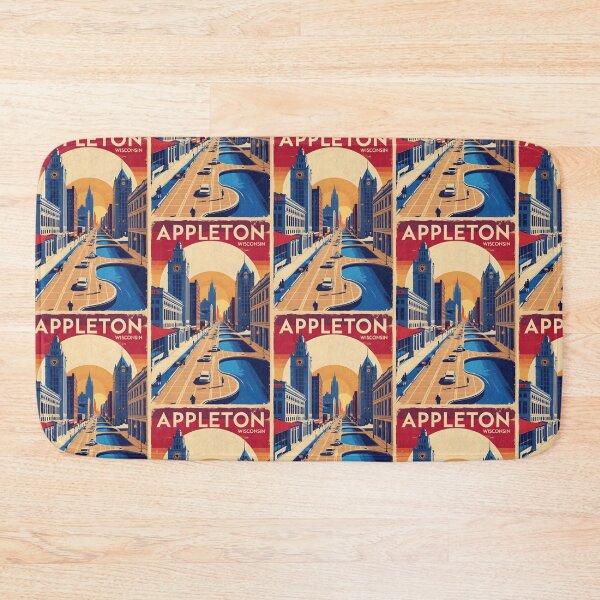 Item preview, Appleton Wisconsin 1950s USA Vintage Travel Tourism designed and sold by TravelersGems.