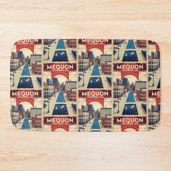 Item preview, Mequon Wisconsin 1950s USA Vintage Travel Tourism designed and sold by TravelersGems.