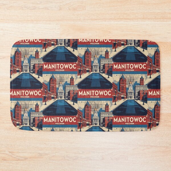 Item preview, Manitowoc Wisconsin 1950s USA Vintage Travel Tourism designed and sold by TravelersGems.