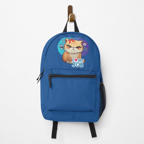 Item preview, Angry Cat - I love my job (sarcastic office humor) designed and sold by LulitasDreams.