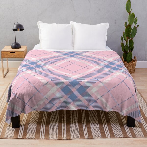 Artikelvorschau, Rosa und blaues Karomuster – Klassisches Tartan-Karo-Design entworfen und verkauft von Amalzaki.