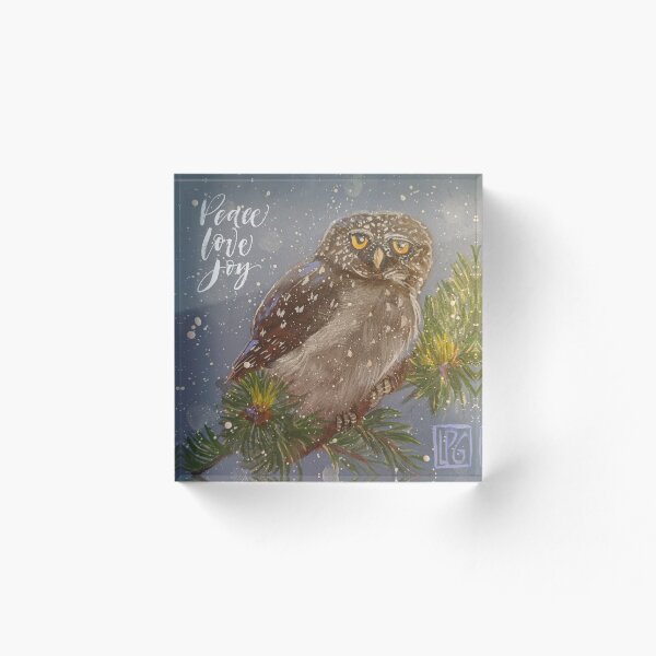 Item preview, Pygmy Owl Holiday Card designed and sold by studiololo.