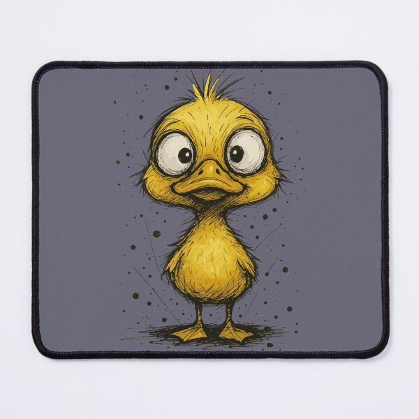 Item preview, Cute Duckling with Big Eyes – Funny Cartoon Sketch designed and sold by Pixel-Up.