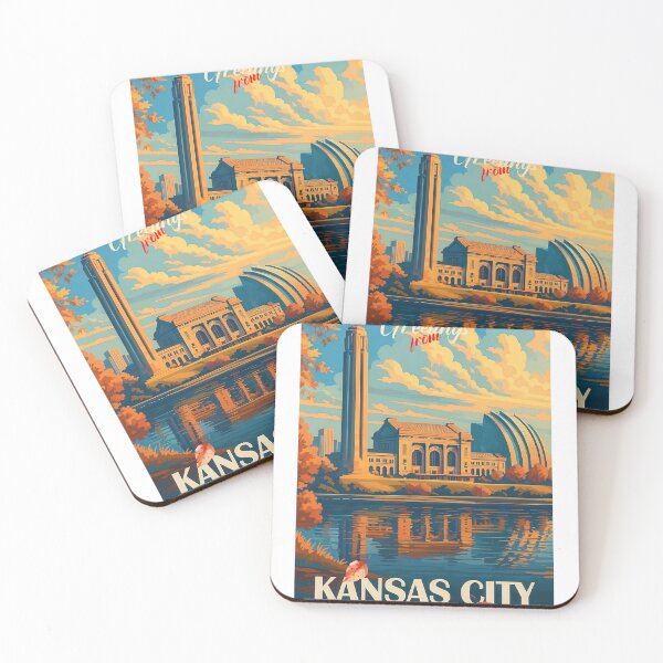Item preview, Greetings from KANSAS CITY - MISSOURI - USA Retro Autumn Dreams designed and sold by Earth Celebration Designs.