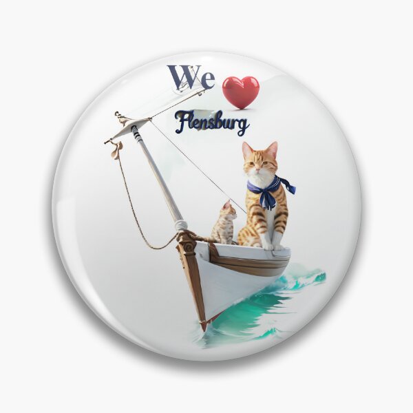 Item preview, We love Flensburg- Two cats sailing  designed and sold by Khala.