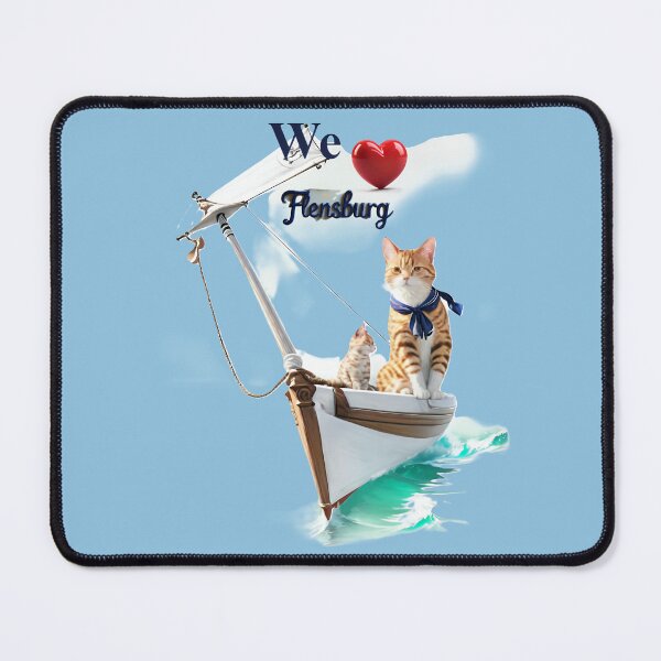 Item preview, We love Flensburg- Two cats sailing  designed and sold by Khala.