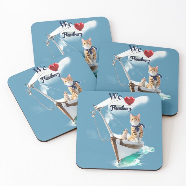 Item preview, We love Flensburg- Two cats sailing  designed and sold by Khala.