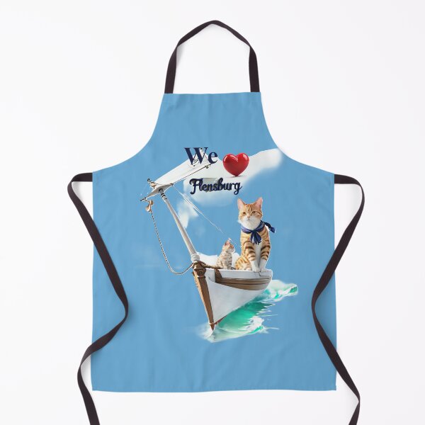 Item preview, We love Flensburg- Two cats sailing designed and sold by Khala.