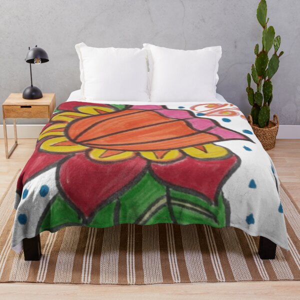 Item preview, Vibrant Abstract Flower & Leaf Design designed and sold by BulletKitty82.