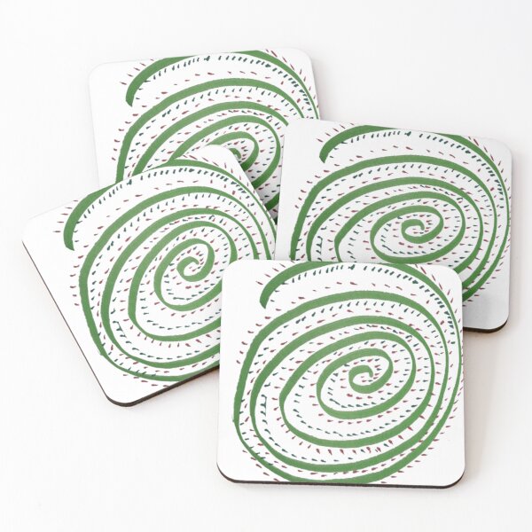 Item preview, Green Spiral Abstract Pattern designed and sold by BulletKitty82.